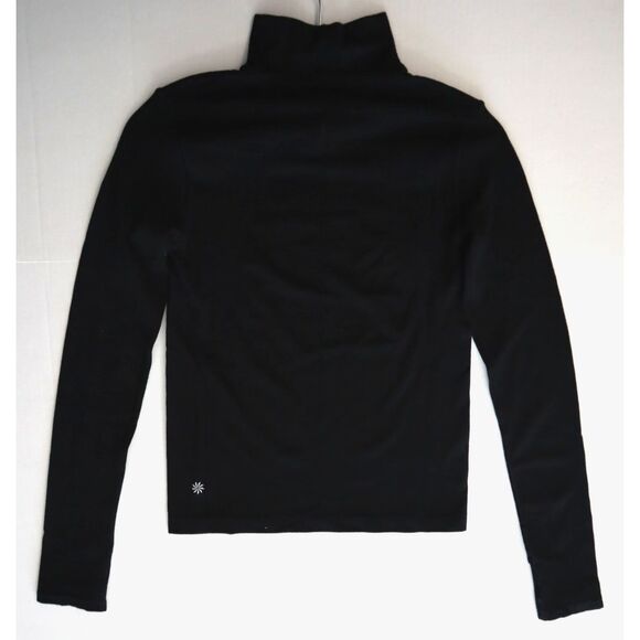 Athleta 853964-04 Women's Sz XS Black Ascent Seamless Turtleneck L/S Top - Picture 10 of 10